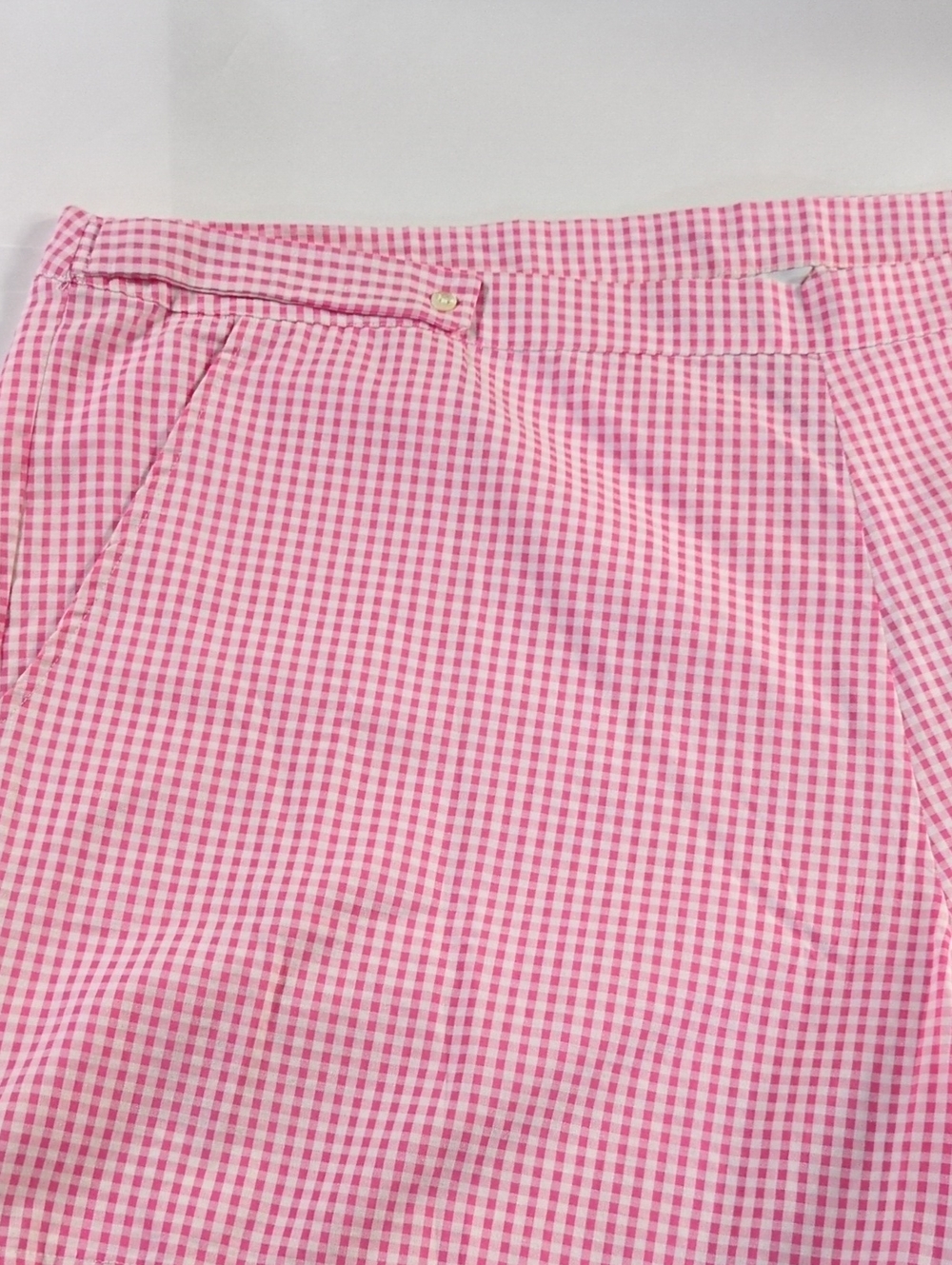LTS Long Tall Sally Pink & White Gingham Check Shorts Size 20 NEW Barbie